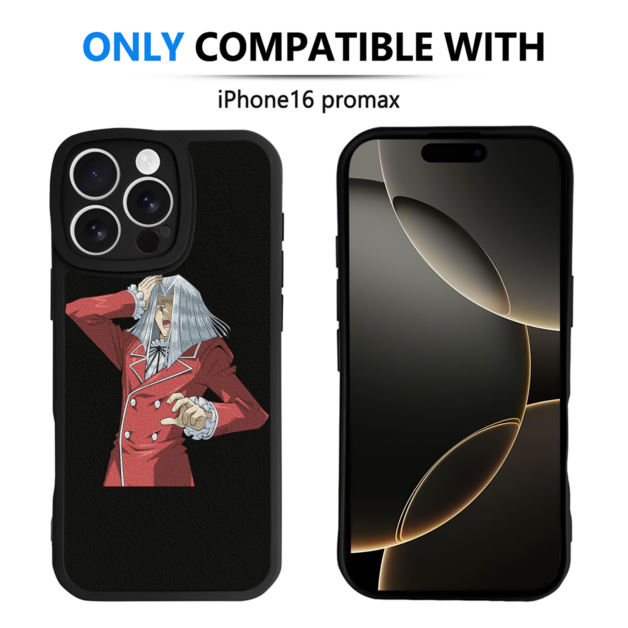 （画像用） 遊☆戯☆王 Yu-Gi-Oh! 【iPhone 16シリーズ対応】シリコンスマホケース（レザー調） 材質：シリコン